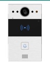 Akuvox R20A silver single-button SIP video door phone — front