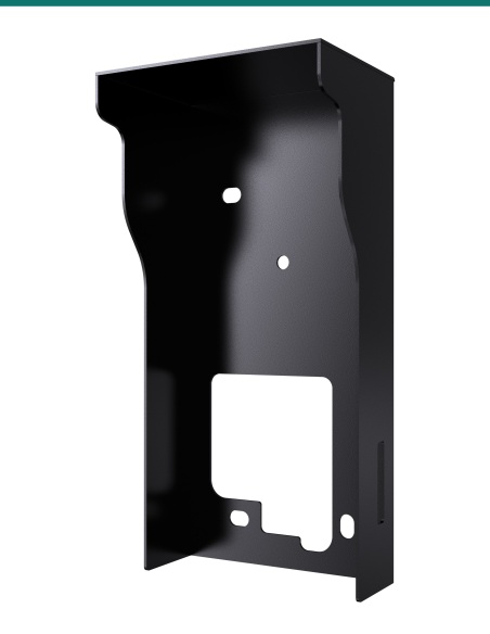 Akuvox E12 Black On-Wall Rain Hood for E12S and E12W Video Doorbells — AK-E12XONH