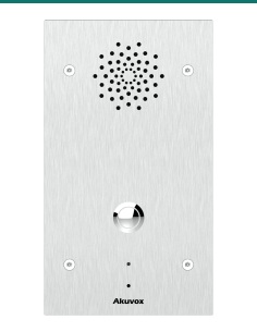 Akuvox E21A stainless steel emergency intercom — front
