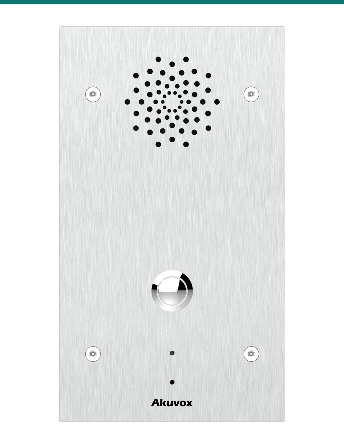 Akuvox E21A stainless steel emergency intercom — front
