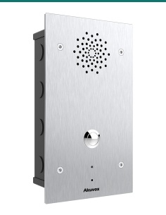 Akuvox E21A stainless steel emergency intercom — front 2