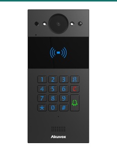 Akuvox R20K-L black LTE SIP video door phone — front 2