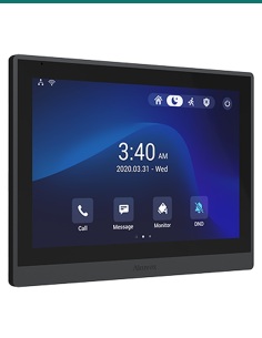 Akuvox IT88P grey 10-inch Android indoor monitor — front 2