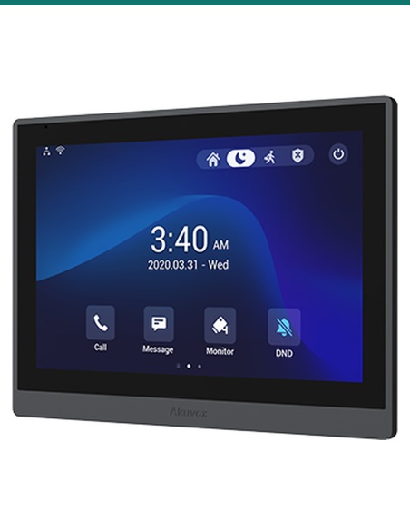 Akuvox IT88P indoor monitor — right three-quarter view