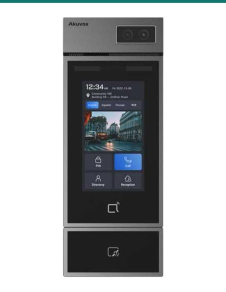 Akuvox S535 door phone with the induction loop module fitted Akuvox S535 door phone with the induction loop module fitted