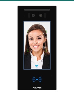 Akuvox E16C facial recognition door phone — front