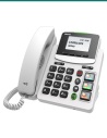 Akuvox R15P big-button SIP phone — right three-quarter view
