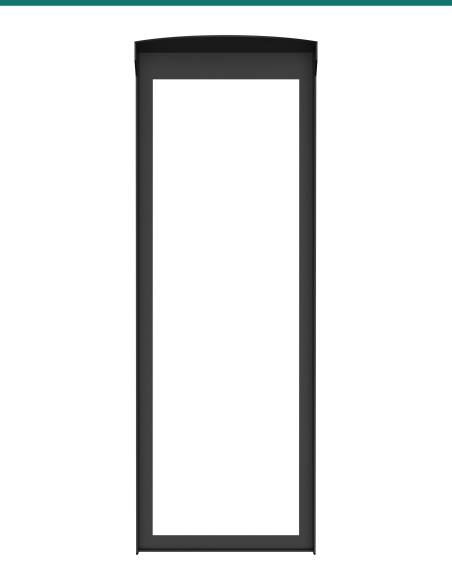 Akuvox S532 Black In-Wall Rain Cover for Flush-Mounted S532 — AK-S532BINH