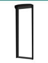 Akuvox S532 black in-wall rain cover — right three-quarter view