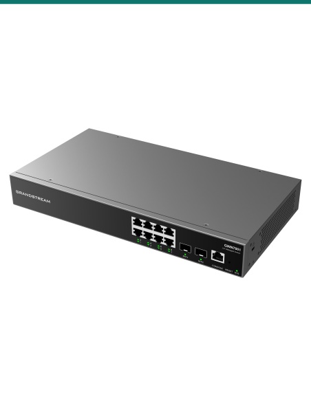 Grandstream Enterprise Layer 2+ Managed Network Switch 8 x GigE 2 x SFP - GWN7801