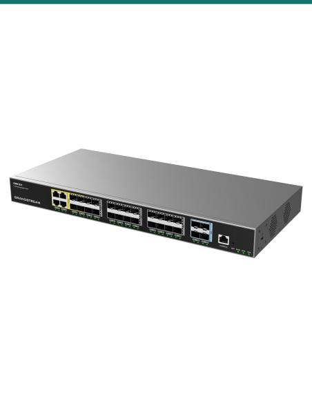 Enterprise Layer 3 Managed Aggregation Switch 20 x SFP 4 x SFP/GigE Combo 4 x SFP+ Redundant PSU