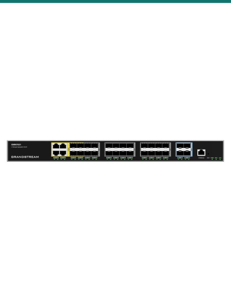 Enterprise Layer 3 Managed Aggregation Switch 20 x SFP 4 x SFP/GigE Combo 4 x SFP+ Redundant PSU