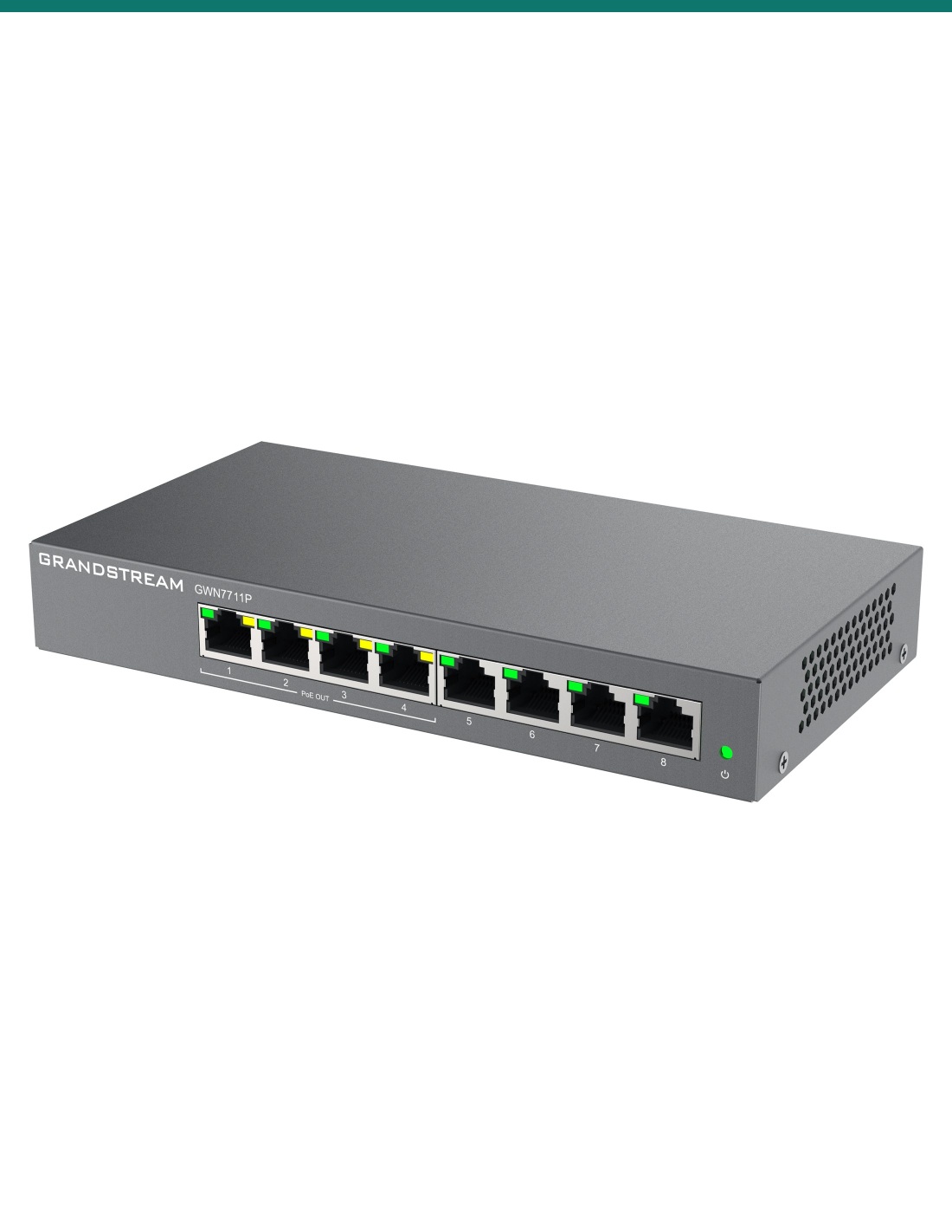 LAYER 2-LITE MANAGED SWITCH 8 X GIGE 4 X POE/POE OR24VDC OUTPUT MODE