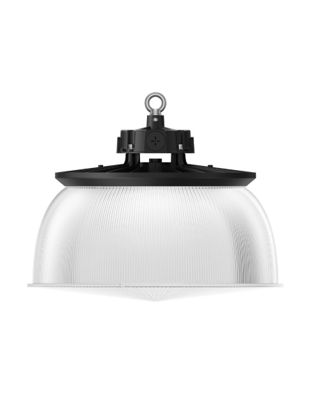 Rapid LED R3117-REFLECTOR-PC ORBIT Polycarbonate Reflector with Lens 421mm for R3117 — fitted view