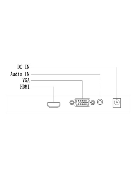 Uniarch MT-24-V HDMI, VGA, audio and DC inputs Uniarch MT-24-V HDMI, VGA, audio and DC inputs