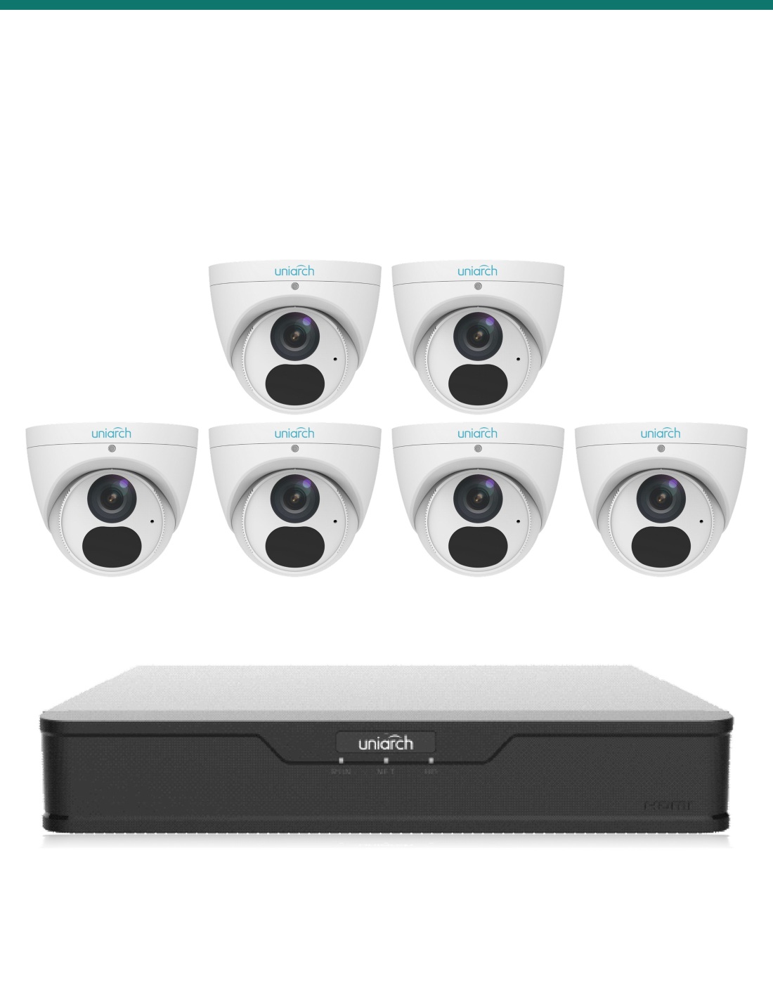 Uniarch kit UA-K806-T8W: recorder and cameras included