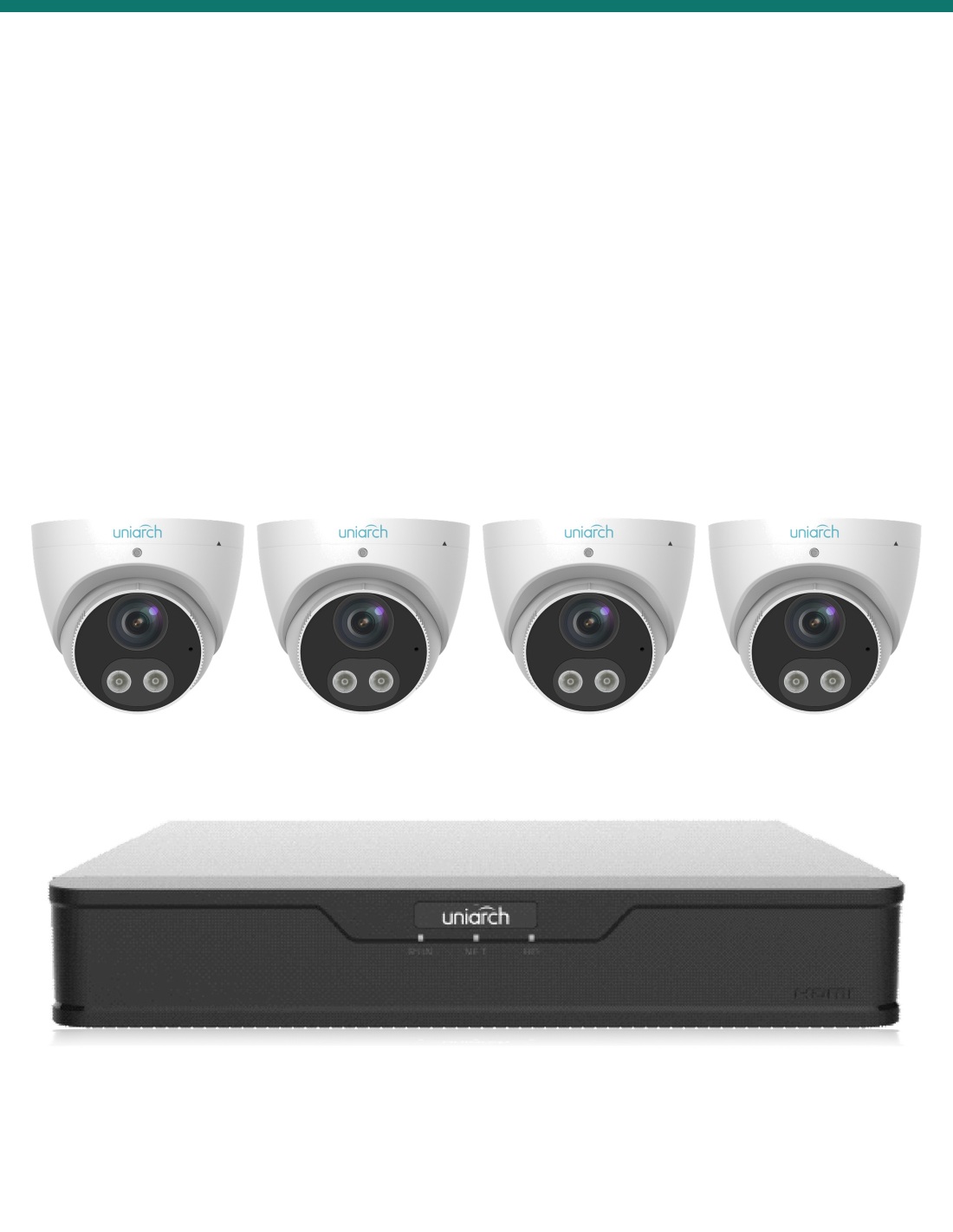 Uniarch kit UA-K804-TG8W: recorder and cameras included