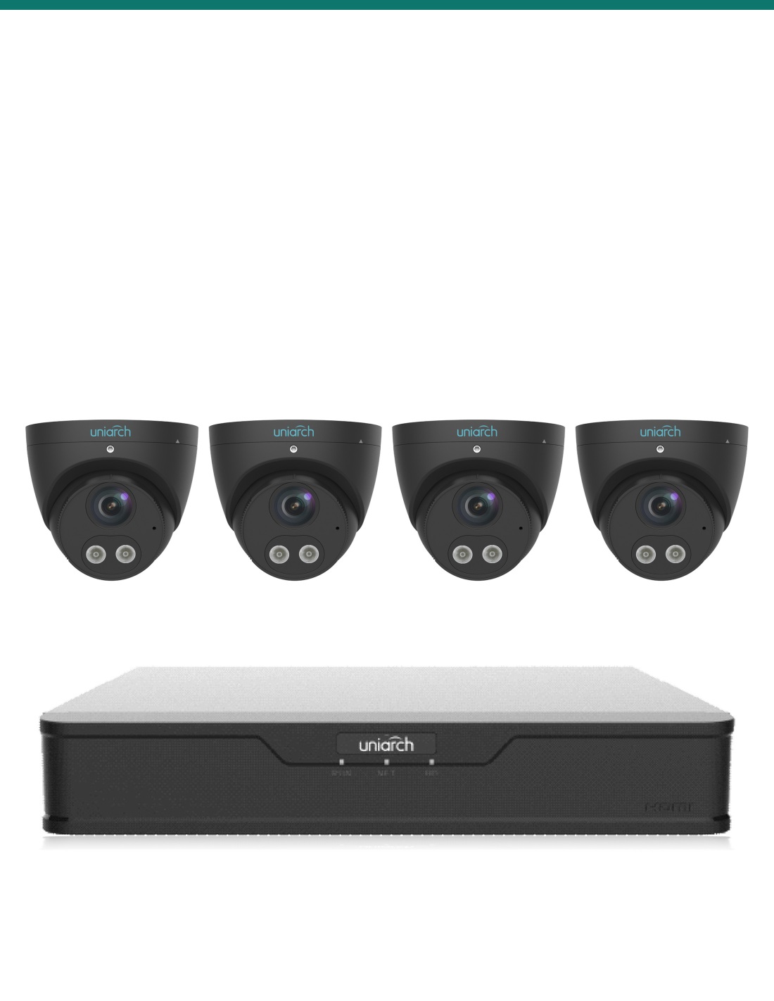 Uniarch kit UA-K804-TG8B: recorder and cameras included