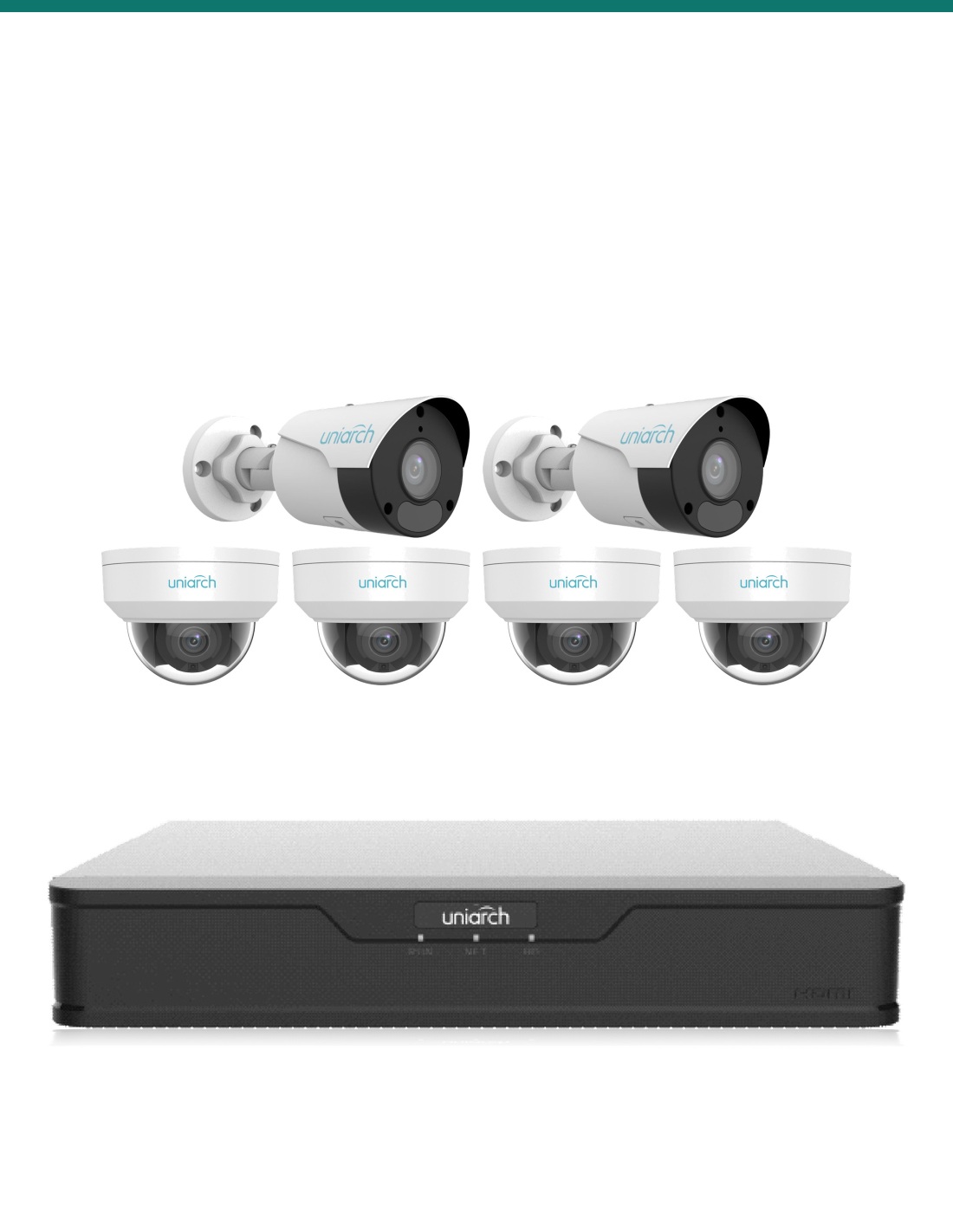 Uniarch kit UA-K806-V6: recorder and cameras included