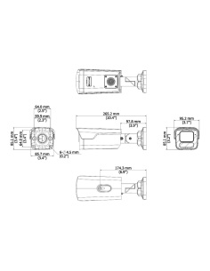 Uniview IPC2B16SE-ADF28KMC-WP-I1-BK tri-guard bullet camera (shown in white; this model has a black housing) 2