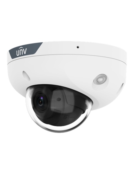 Uniview 8MP 4K Dual-Light Mini Dome Camera, ColorHunter, Mic & Speaker, IK10 - IPC318SB-ADF28KMC-DL-I1