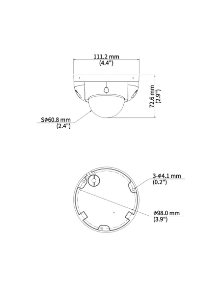 Uniview IPC318SB-ADF28KMC-DL-I1 dimension drawing Uniview IPC318SB-ADF28KMC-DL-I1 dimension drawing