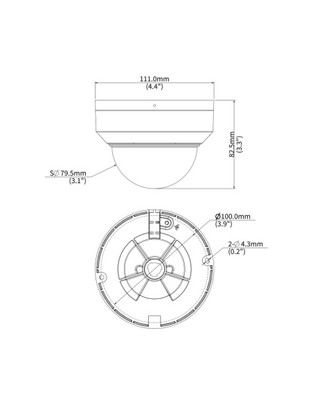 Uniview IPC326SS-ADF28K-I1 dimension drawing Uniview IPC326SS-ADF28K-I1 dimension drawing