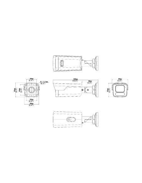 Uniview IPC2B16SS-ADF28K-I1 dimension drawing