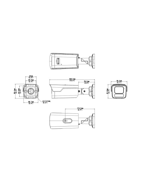 Uniview IPC2B18SS-ADF28K-I1 dimension drawing Uniview IPC2B18SS-ADF28K-I1 dimension drawing
