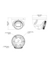 Uniview IPC3638SE-ADF28KMC-WP-I1-BK dimension drawing