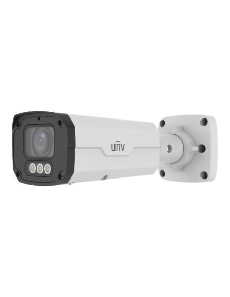 Uniview 8MP 4K Dual-Light Varifocal Bullet Camera, 2.8-12mm Motorised, 60m IR & Warm Light - IPC2328SB-ADZKM-DL-I1