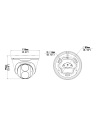 Uniview IPC3618LE-ADF28KM-H-BK dimension drawing