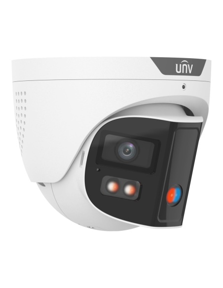 Uniview IPC3K28SE-ADF28KMC-DL-I0 8MP 180° dual-lens turret camera, side view