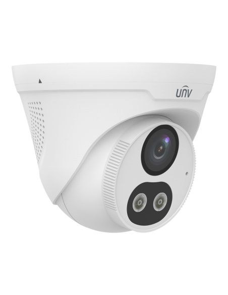 Uniview IPC3618LE-ADF28KC-DL turret camera, angled view Uniview IPC3618LE-ADF28KC-DL turret camera, angled view