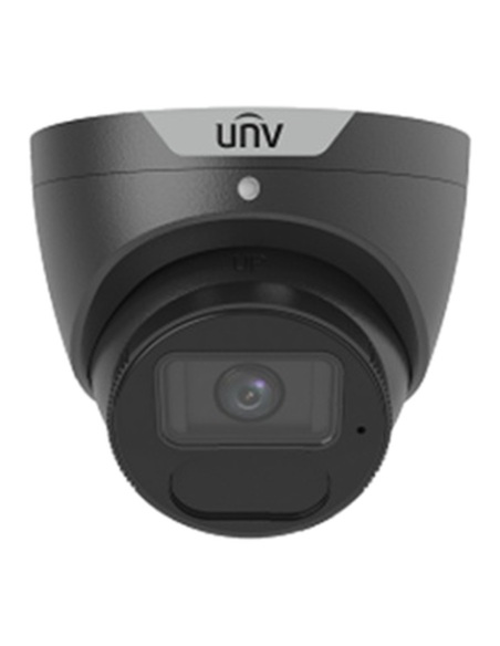 Uniview 6MP LightHunter Turret IP Camera, Black, 2.8mm, 40m IR, People & Vehicle Detection - IPC3616SS-ADF28K-I1-BK