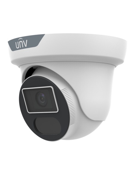 Uniview 8MP 4K LightHunter Turret IP Camera, White, 2.8mm, 40m IR, People & Vehicle Detection - IPC3618SS-ADF28K-I1