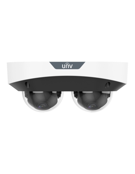 Uniview IPC3224SS-ADF28K-I1 dual 4MP MultiView dome camera, front view