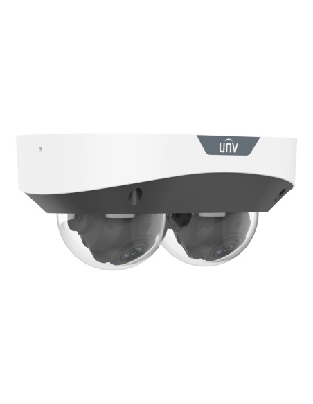 Uniview IPC3224SS-ADF28K-I1 dual 4MP MultiView dome camera, side view