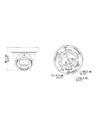 Uniview IPC3618SS-ADF28K-I1-BK dimension drawing