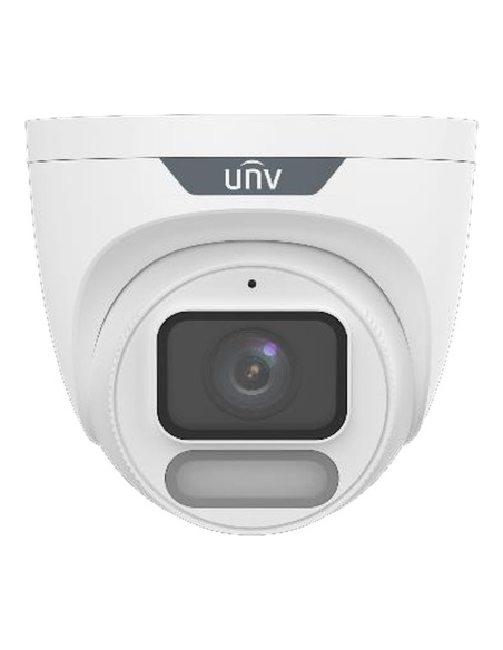 Uniview 6MP ColorHunter Turret IP Camera, White, F1.0, 2.8mm, 30m Warm Light, Built-in Mic - IPC3626LE-ADF28K-WP