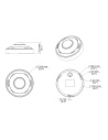 Uniview IPC816SB-ADF16KMC-I1 6MP 360° fisheye camera, dimension drawing