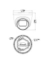Uniview IPC3626LE-ADF28K-WP-BK dimension drawing