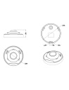 Uniview IPC86CEB-AF18KC-I0 12MP 360° fisheye camera, dimension drawing