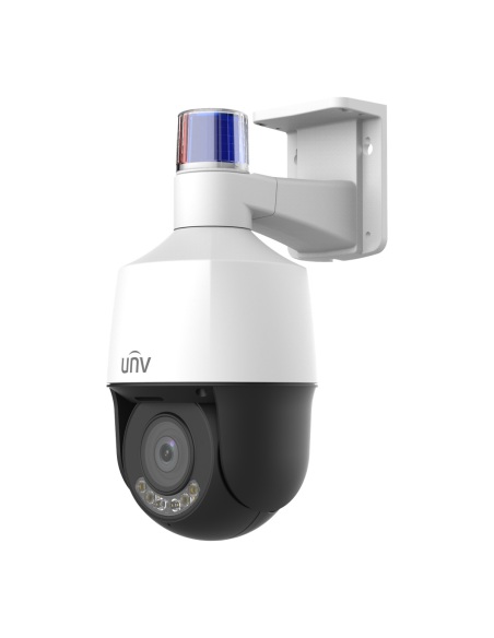 Uniview 4MP 5x Tri-Guard PTZ Camera, 2.7-13.5mm, 40m Warm Light, Auto Tracking, Mic & Speaker - IPC6324LWH-AX5C-VG2