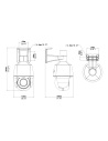 Uniview IPC6324LWH-AX5C-VG2 4MP 5x Tri-Guard PTZ camera, dimension drawing