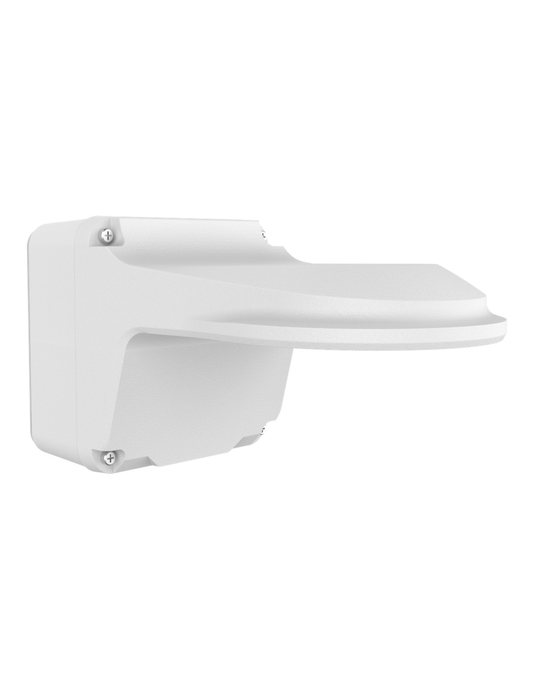 Uniview TR-JB07/WM03-G-IN-V2-BK wall mount with junction box, third view (photo shows the white version)