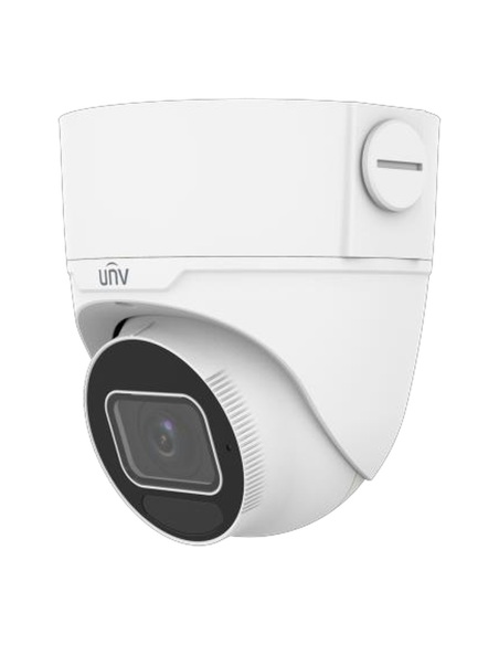 Uniview 6MP LightHunter Motorised Turret IP Camera, 2.7-13.5mm, 40m IR, Audio & Alarm I/O, IK10 - IPC3636SS-ADZK-I1