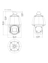Uniview IPC6624SFW-X25-C-VH2 4MP 25x Tri-Guard dual-light PTZ camera, dimension drawing