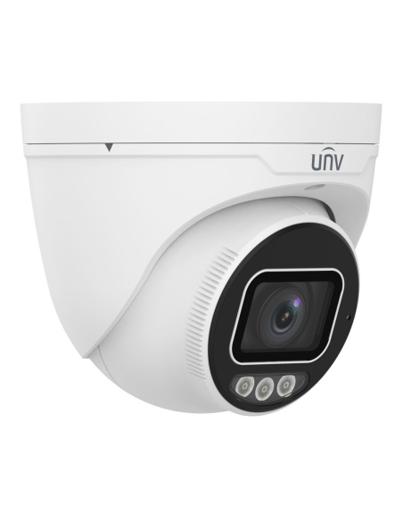 Uniview IPC3638SB-ADZKM-DL-I1 turret camera, angled view