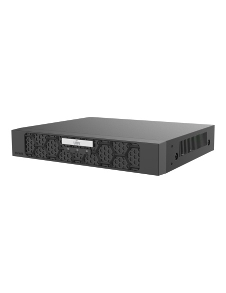 Uniview 8-Channel 4K PoE NVR, 8 PoE Ports, 16MP Recording, 1 HDD Bay, Ultra 265 - NVR501-08B-P8-IQ